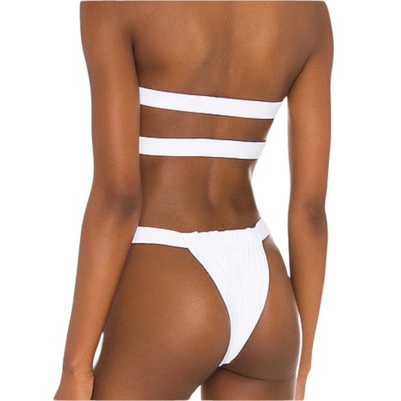 NEW Lovers & Friends Coy White Bikini Bottom Size Small - Picture 3 of 5